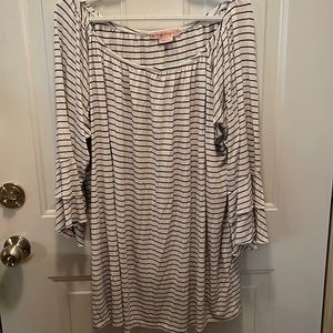 Striped Off the Shoulder Top
